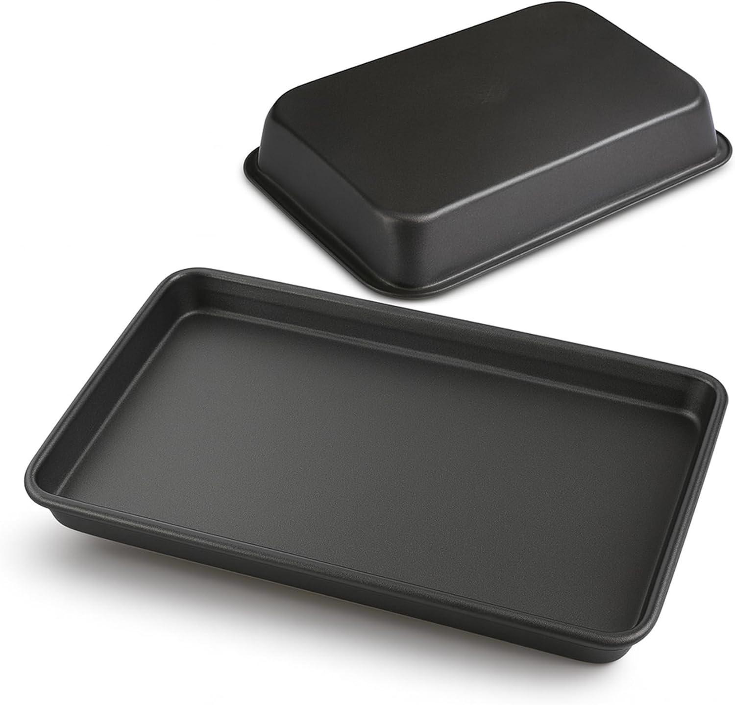 Baking Pans Set, 13" x 18" Non-Stick Aluminum Baking Sheet Pan With Wire Rim, Half Size Bakeware For Oven, Kitchen Accessories (12 Pack)