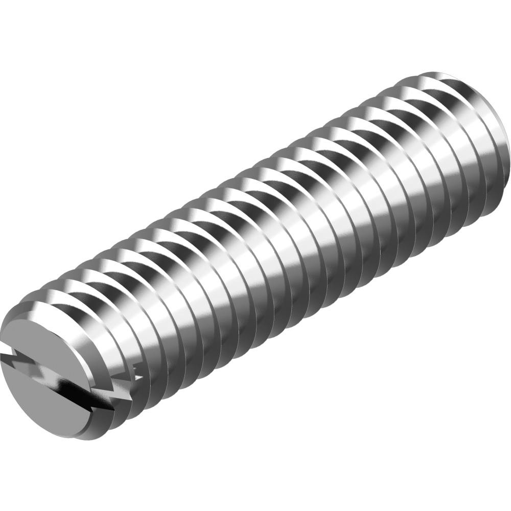 Gewindestifte avec fente DIN 551 en acier inoxydable A1 M8 x 20 mm - Lot de 100