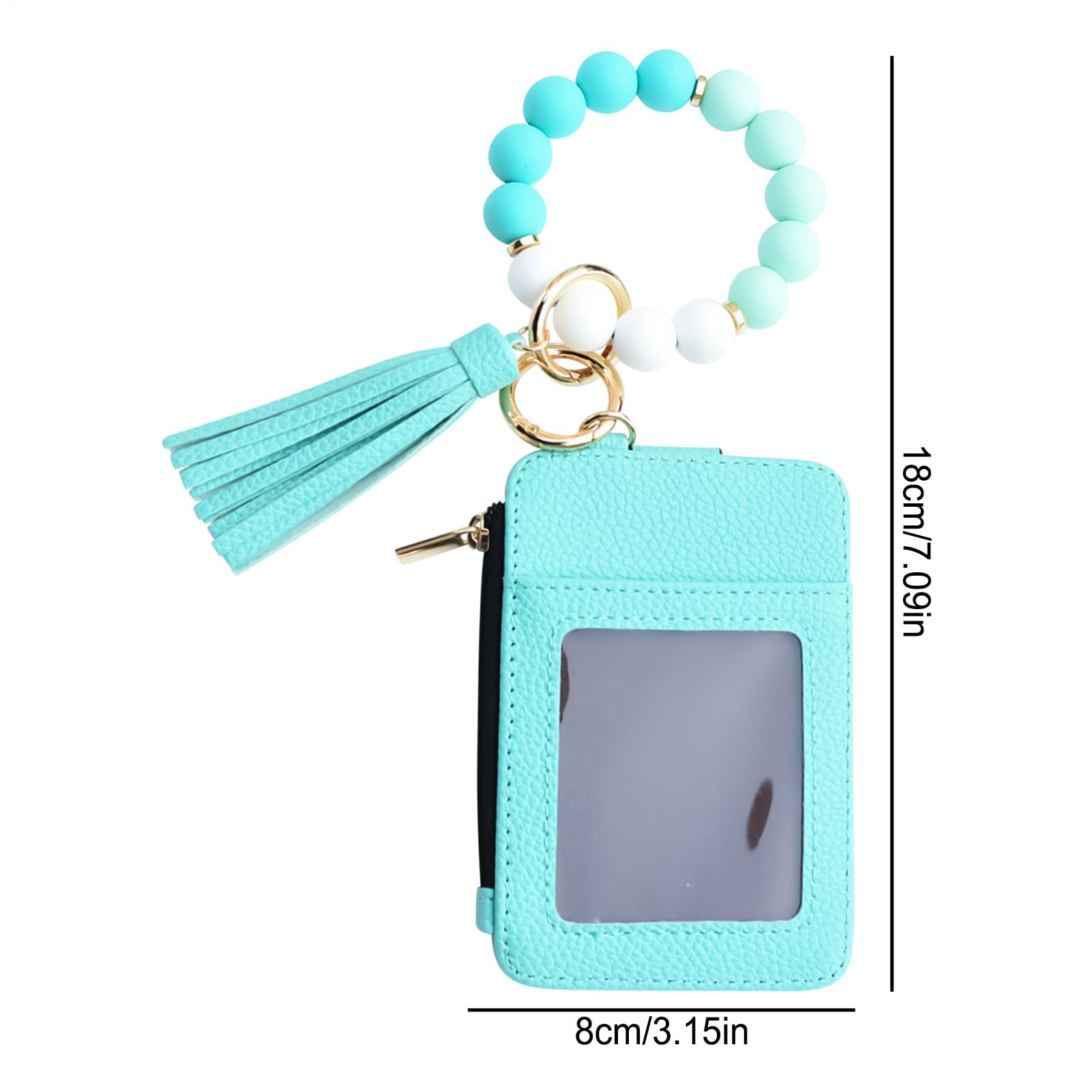Portafoglio portachiavi portamonete con cinturino | portafoglio con perline con portachiavi | porta carte da donna,shopping appuntamenti e matrimoni, vacanze, compleanno, viaggi