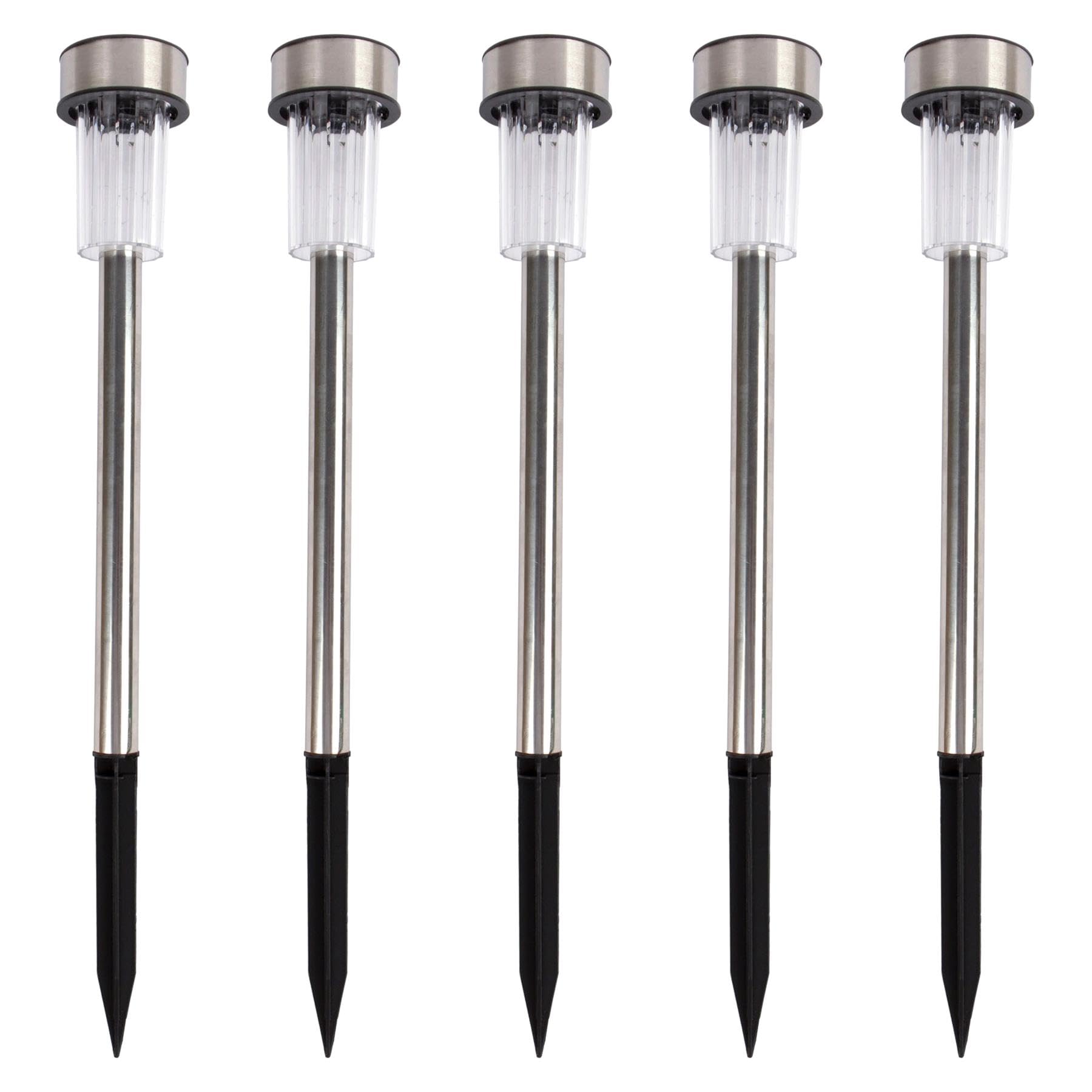 Kingavon Silver Stainless Steel Solar Lights,
