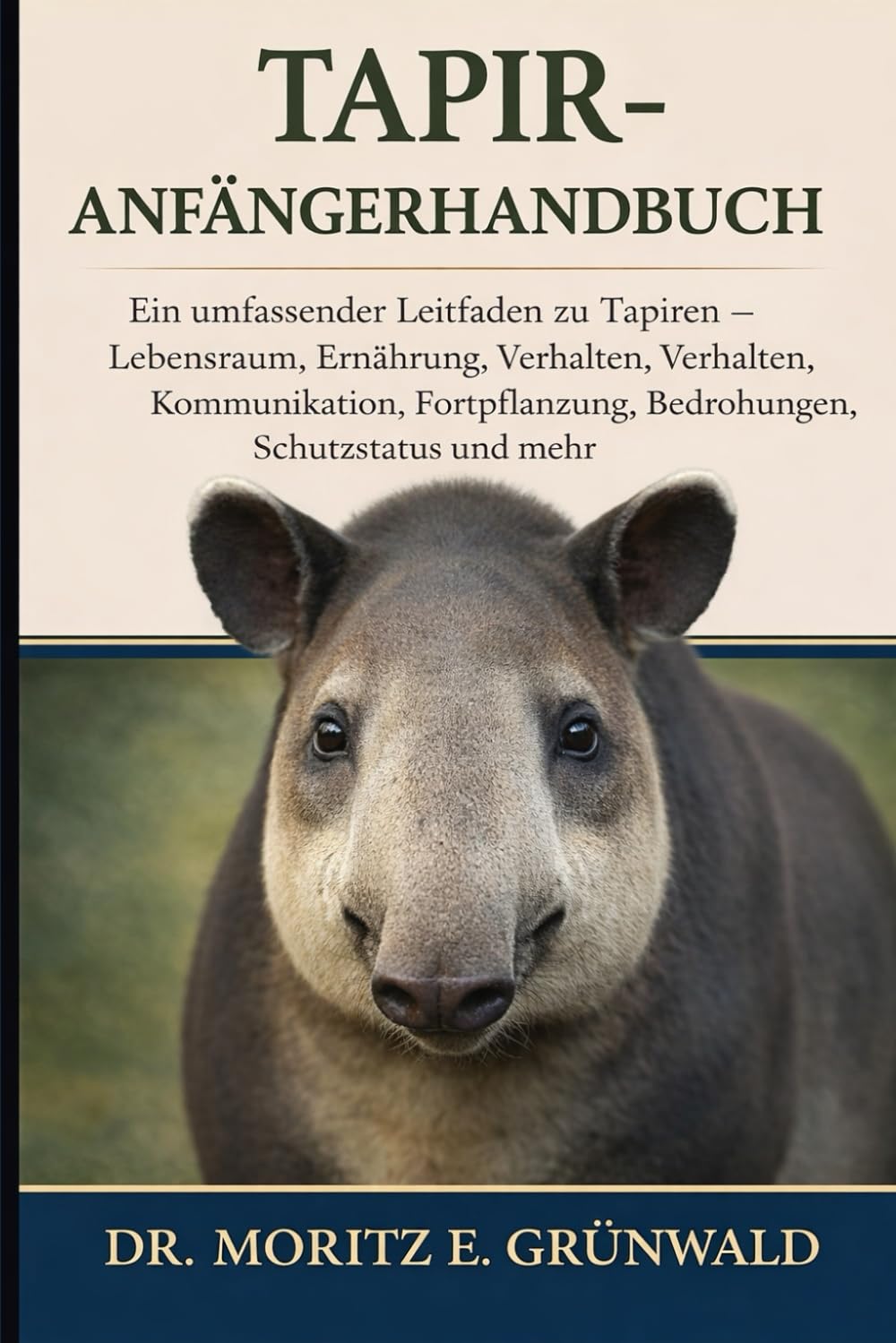 TAPIR-ANFÄNGERHANDBUCH: Ein umfassender Leitfaden zu Tapiren – Lebensraum, Ernährung, Verhalten, Kommunikation, Fortpflanzung, Bedrohungen, Schutzstatus und mehr