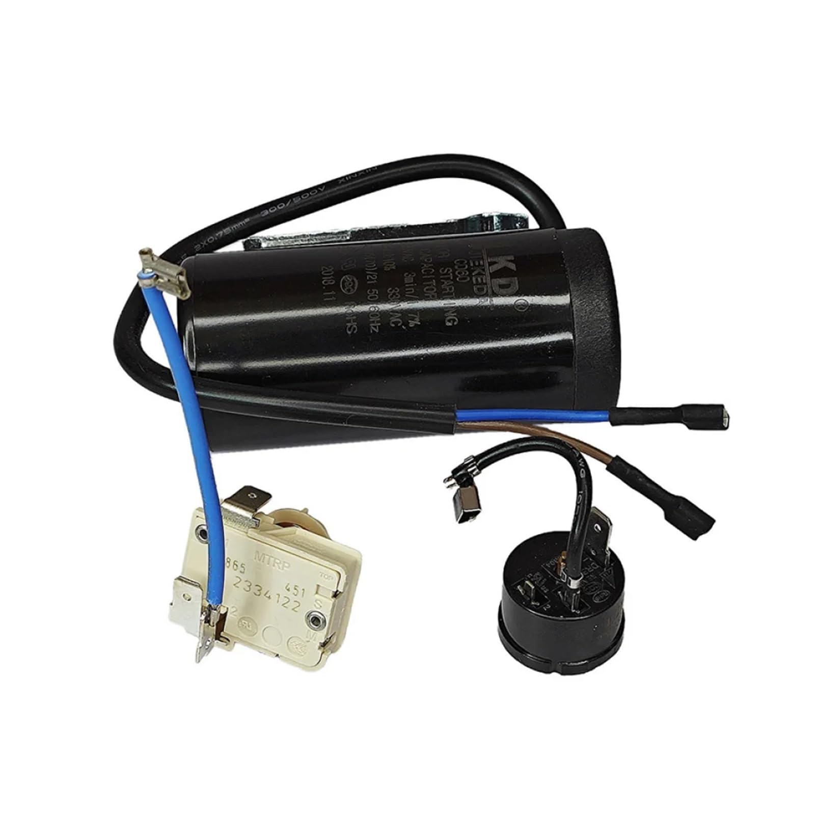 Compresseur de réfrigérateur congélateur 2334122, condensateur de démarrage à marteau lourd, protecteur rond for accessoires de réfrigérateur(1PCS Starter)