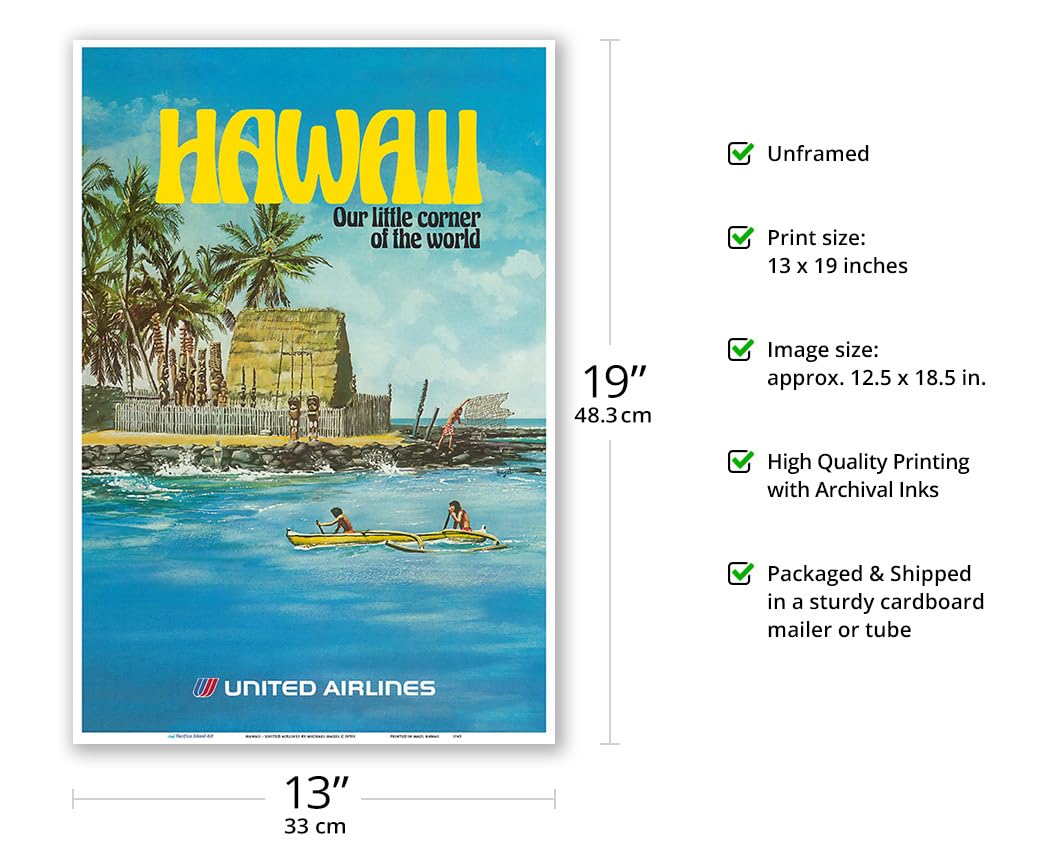 ユナイテッド航空ビンテージ オリジナルポスター United Airlines