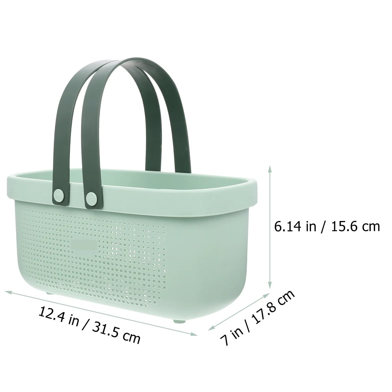 Cesta de ducha portátil gran capacidad, organizador artículos tocador hueco, cesta almacenamiento for baño, 2 uds Para Ducha