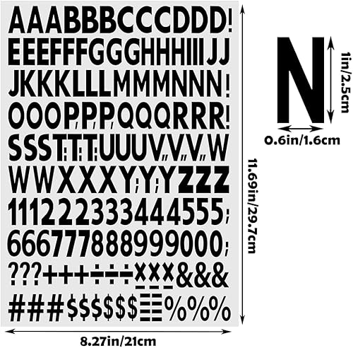 Miniatura 4 de Letras y números termoadhesivos de 1 pulgada, letras de vinilo para planchar con letras de transferencia de calor de la A a la Z, números para