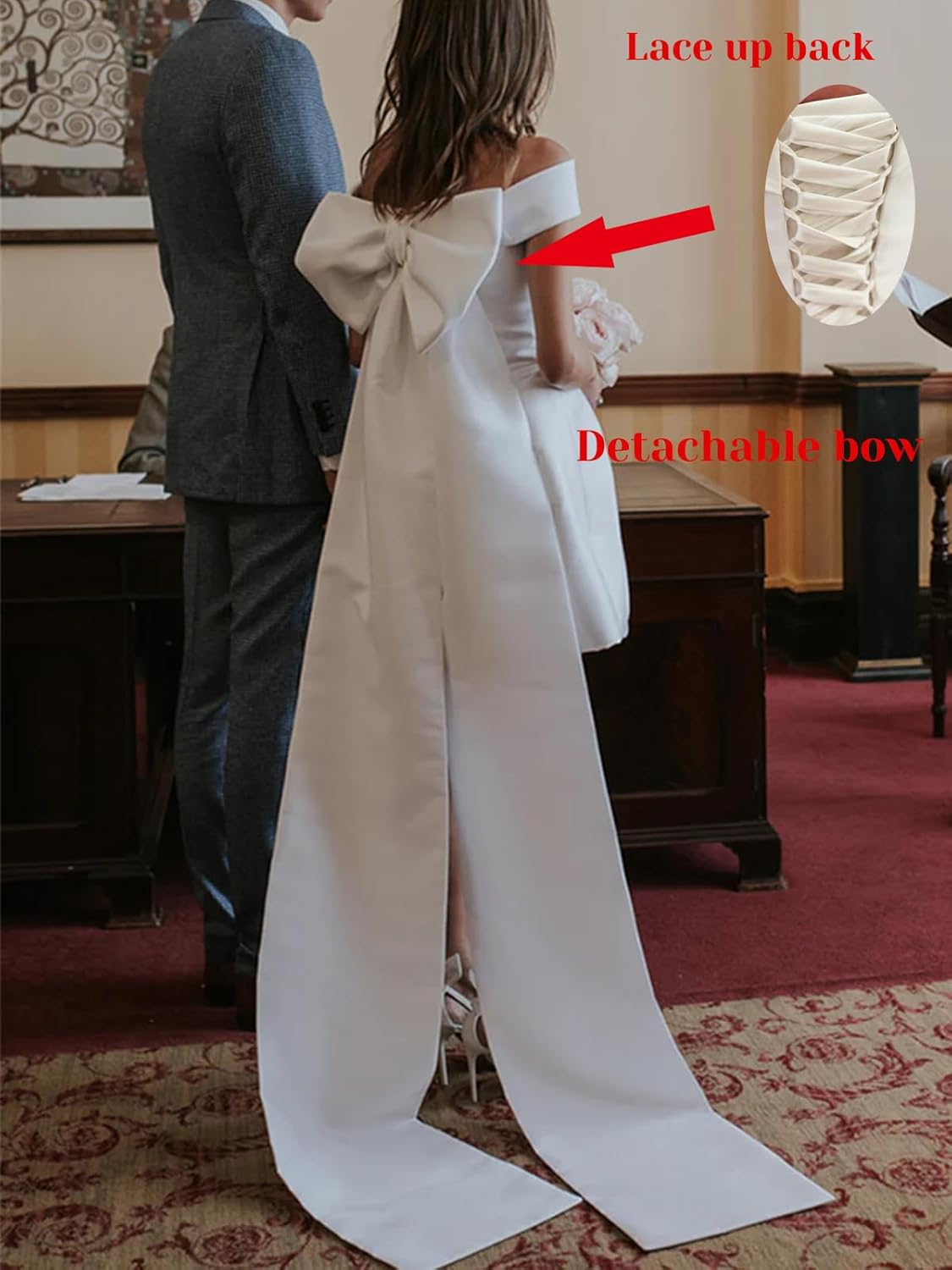 Short Wedding Dresses for Bride Mini Beach Bridal Dress Lace Boho Wedding Reception Party Gowns 2026 - Image 6