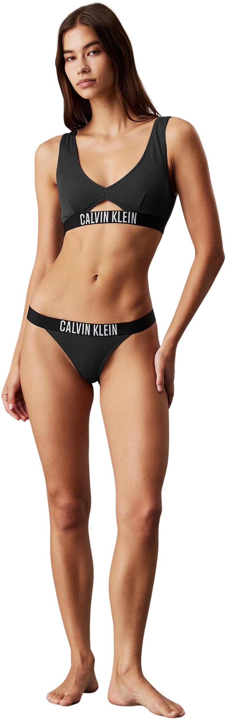 Calvin Klein Damen Bikini Oberteil Bralette Herausnehmbare Polster