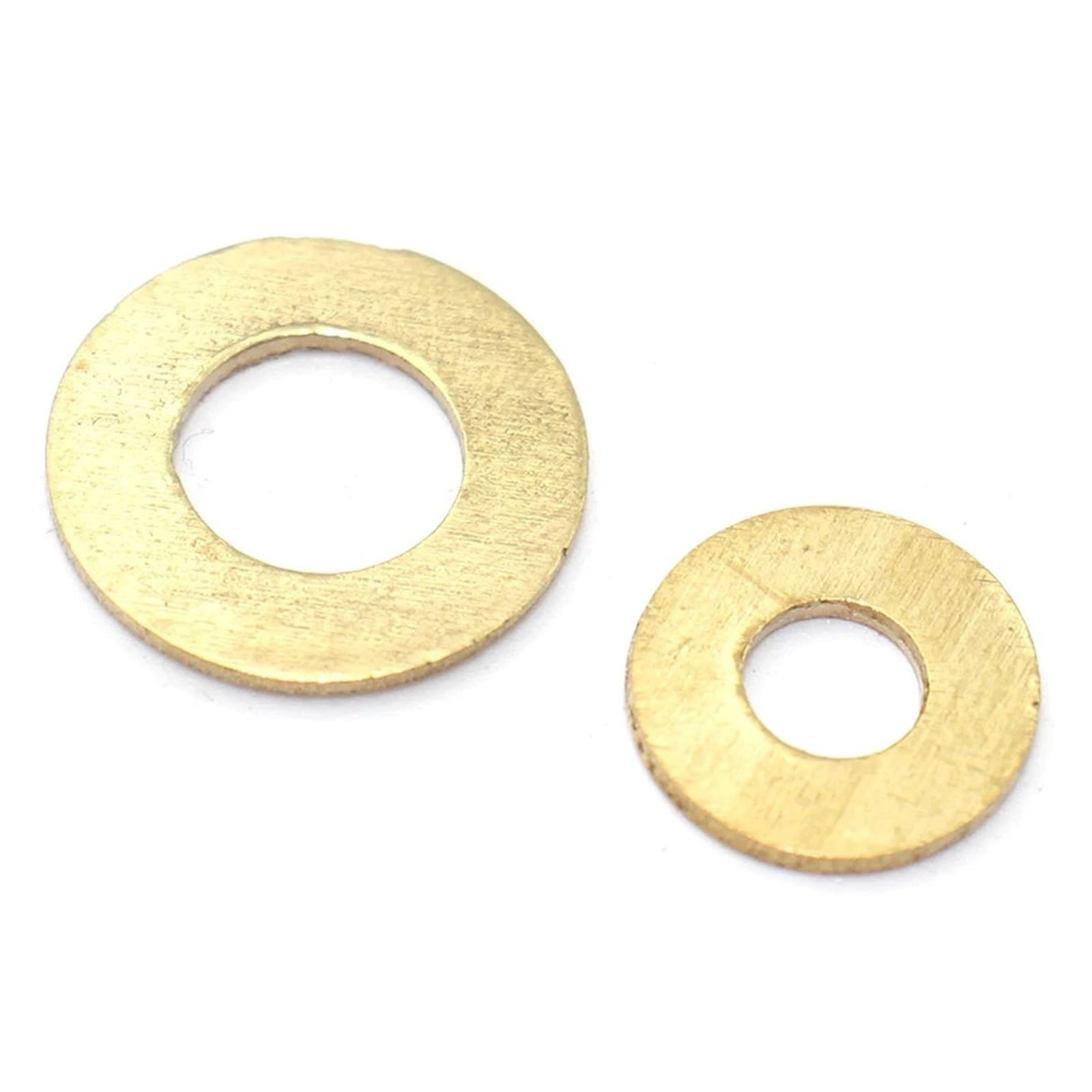 5-20pcs M8 M10 M12 Brass Flat Washer Solid Brass Gasket Shim Copper Metal Meson Pad Spacer(M10 x 16mm(10pcs),Thickness 2mm)