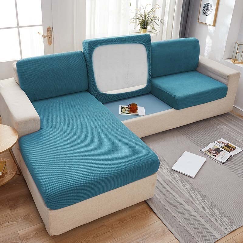 Housse De Coussin Canapé Extensible 3/4 Places - Protection Anti-taches Et Décoration