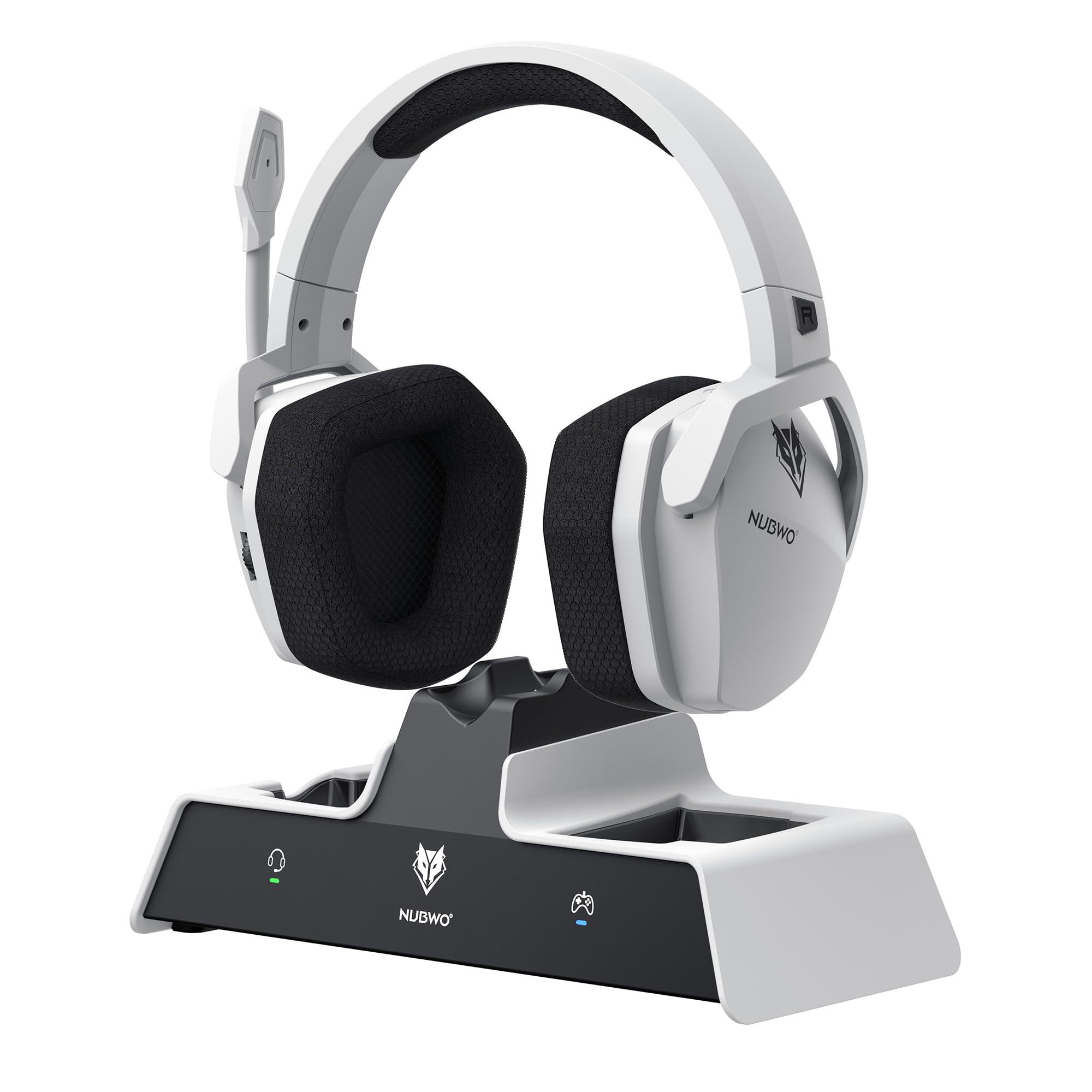 auricolari gaming wireless nubwo pro charging ps5 120h 50mm白