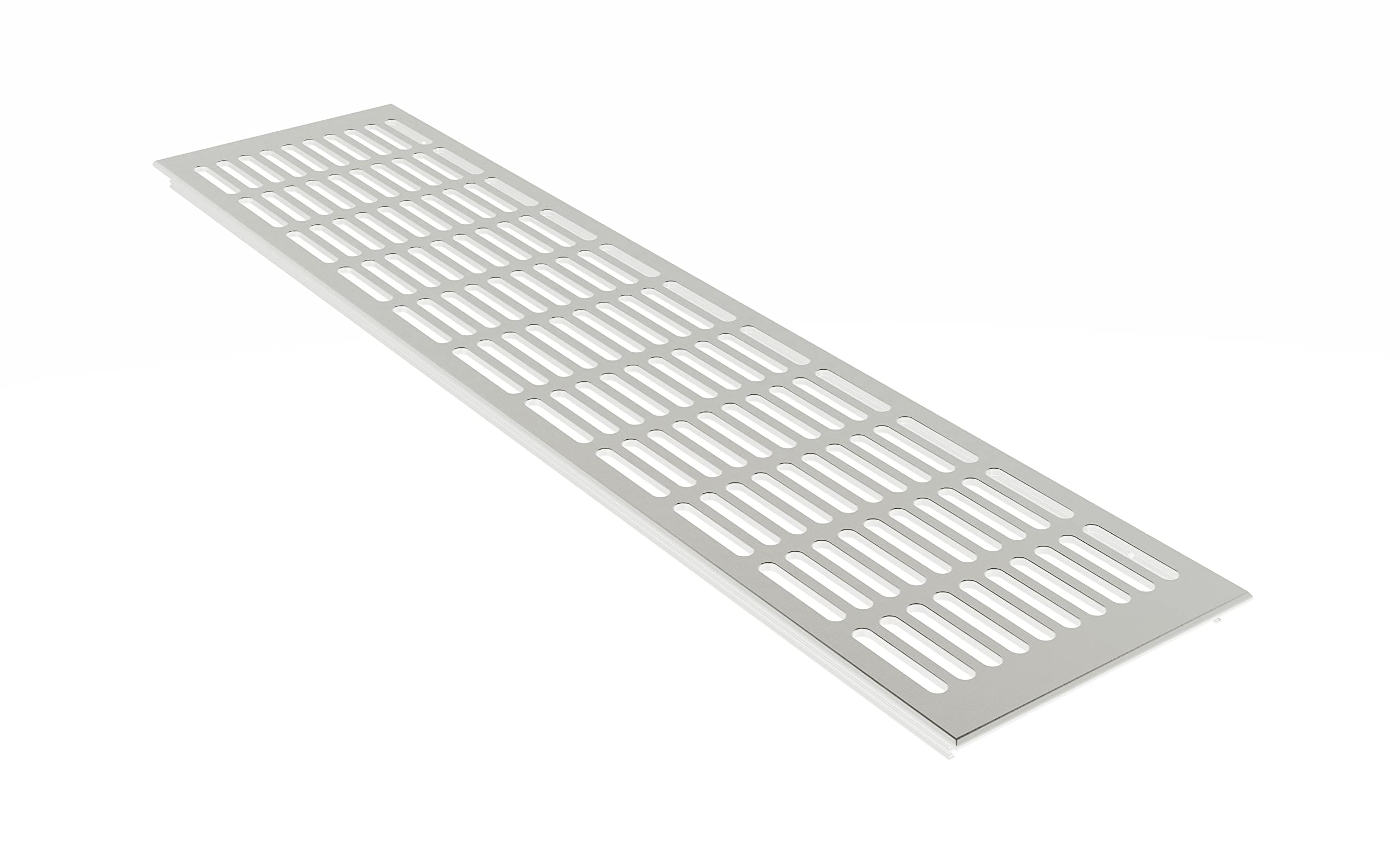 MS Beschläge ® F1 Ventilation Grille Plate Heating Cover 130 mm x 200 mm Various Colours (Silver Anodised