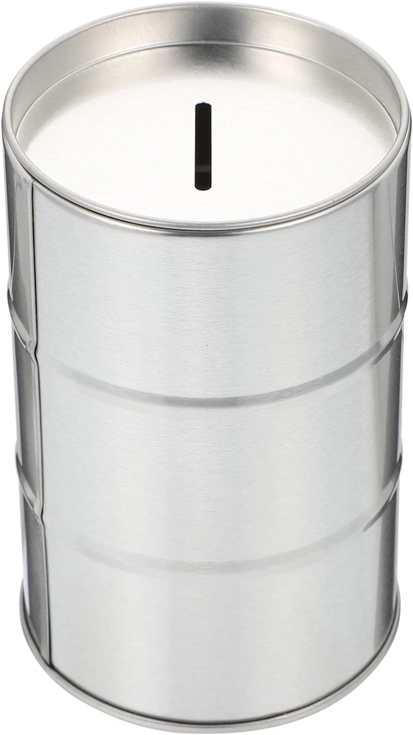 FRCOLOR Silver Disposal Case Razor Storage Bank Safety Razor Blades