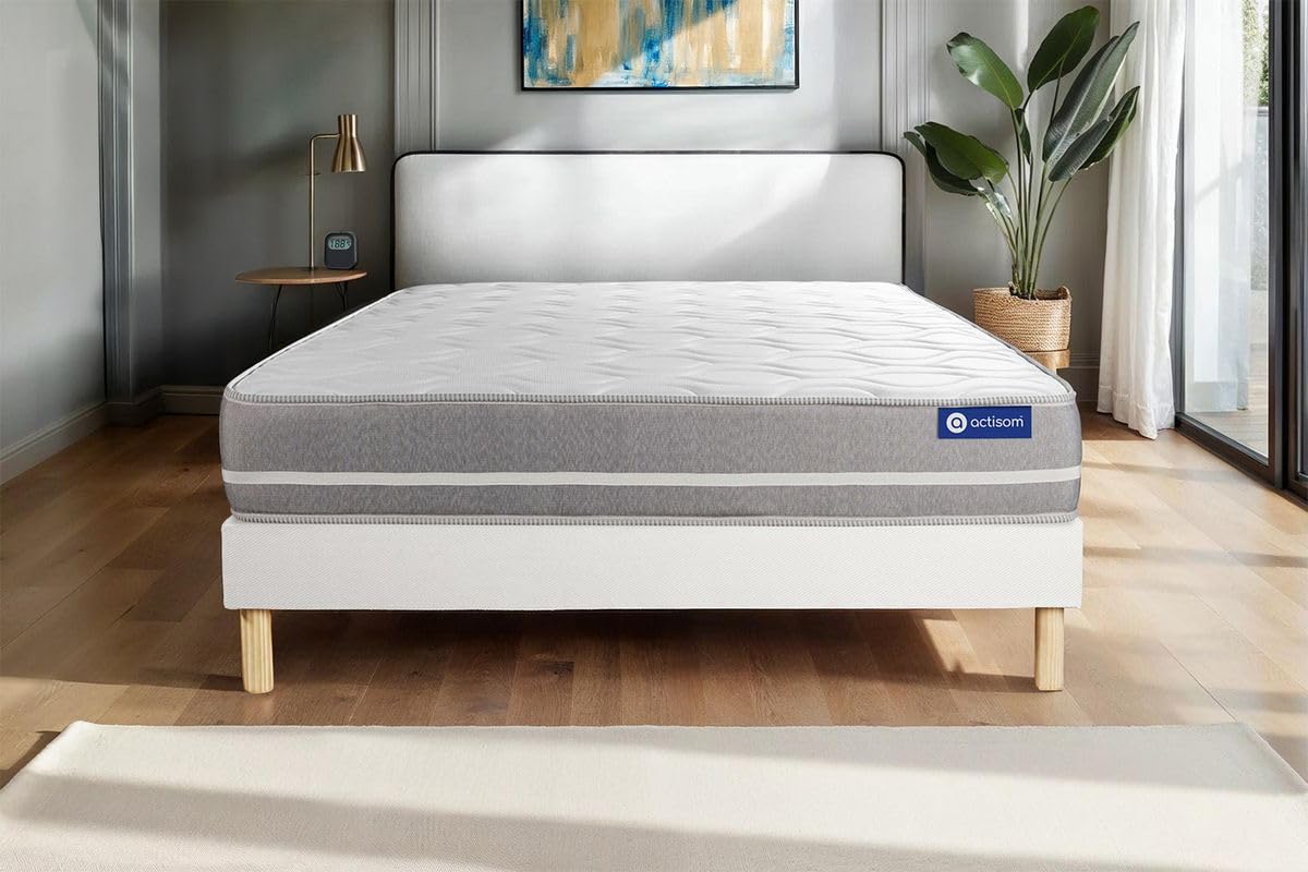 Ensemble Matelas Sommier 140x190 cm - Actimemo Touch