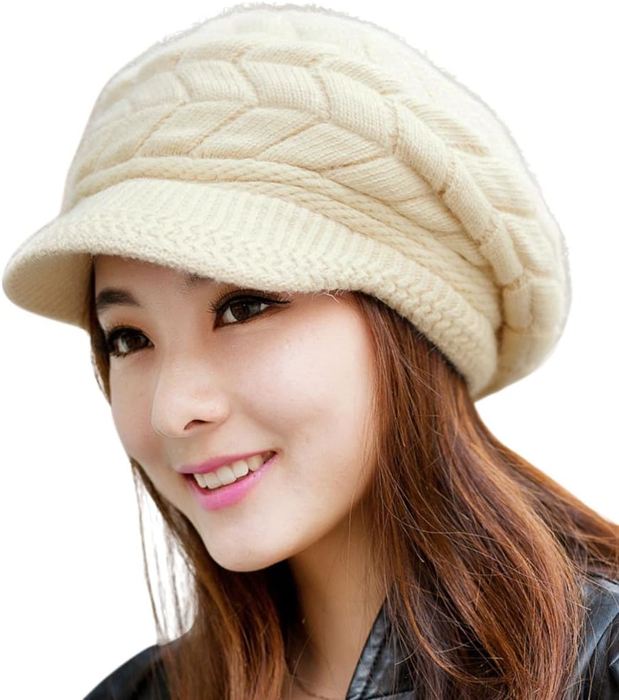 HINDAWI Winter Hats Gloves for Women Knit Warm Snow Ski Outdoor Caps Touch Screen Mittens - Image 2