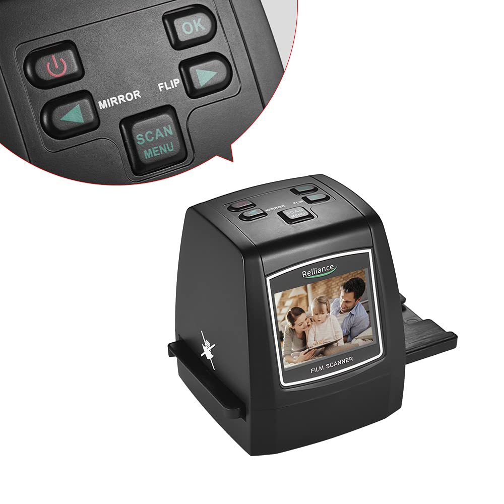 AYNEFY Scanner di Pellicola LCD Scanner Pellicola, Scanner da 22 MP Compatto per Negativo, Foto, Dias Ti Convertono Adatto per la Casa e L'Ufficio