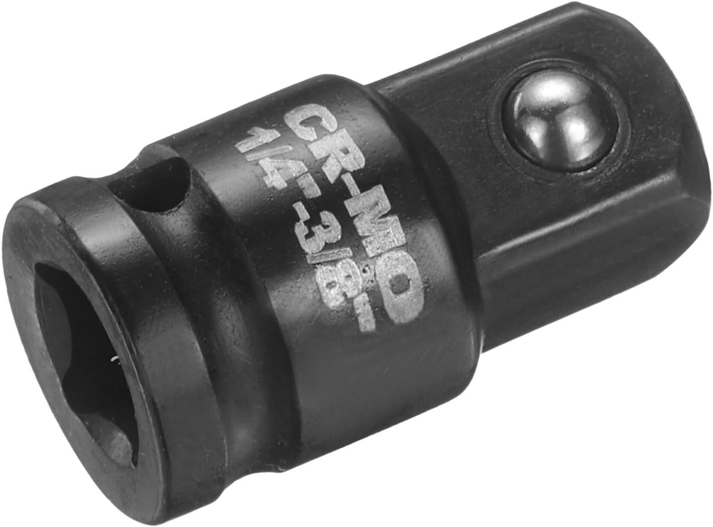 HARFINGTON Impact Socket Adapter 1/4" Female to 3/8" Male Square Drive Increaser Standard SAE CR-MO Steel Converter Impact Driver Ratchet Wrench Breaker Bar Conversion, Black