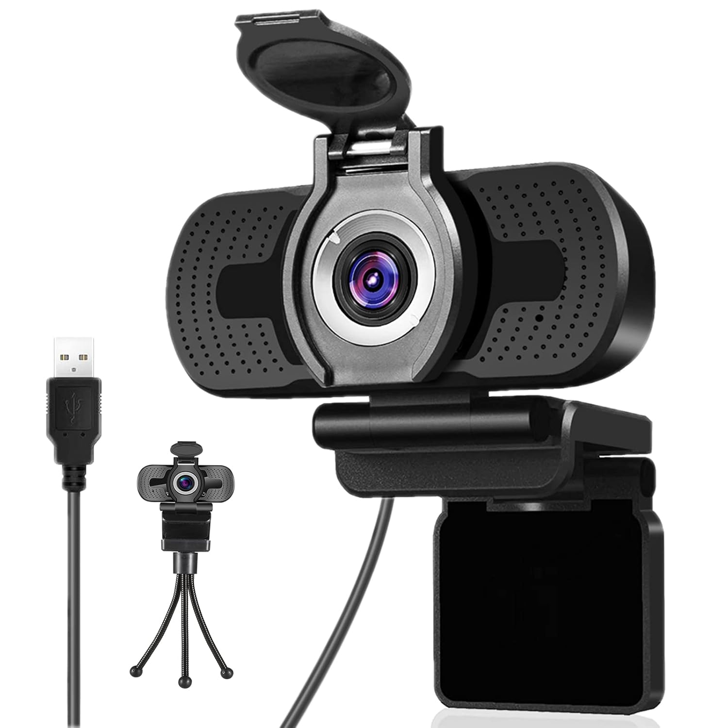 Dericam 720P HD Live Streaming cam, USB Desktop and Laptop cam