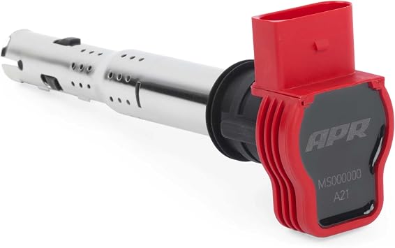 APR Ignition Coil MS100208 Red - for Select VW Group PQ35, PQ45 Models Volkswagen, Audi, Lamborghini and Porsche 2004 and Newer - Direct Replacement for OEM Stock Parts - 1 Pack