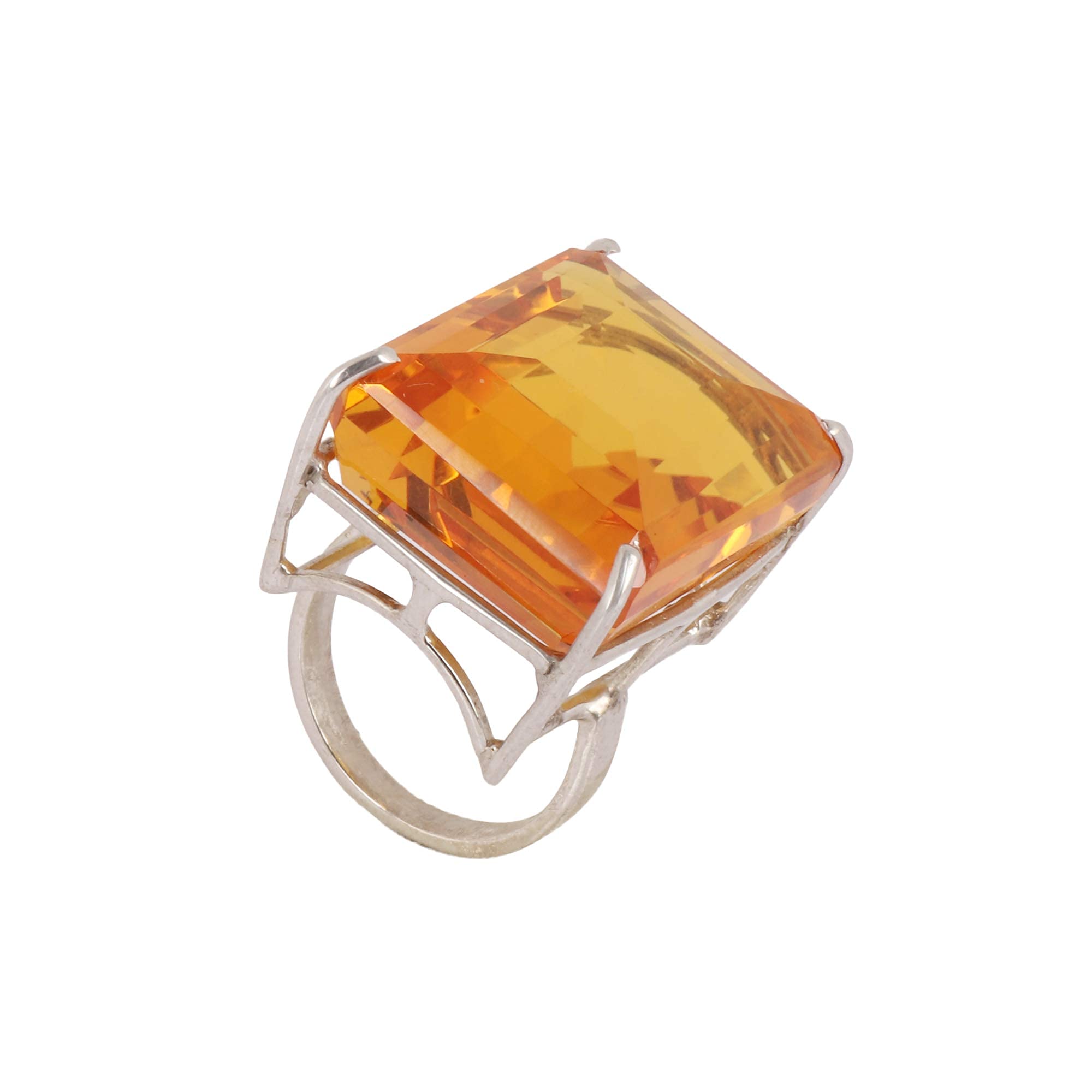 Bague Citrine émeraude Rubis Argent 925 - Neuf Avec étiquettes, Marque A Bijoux, EAN Fourni