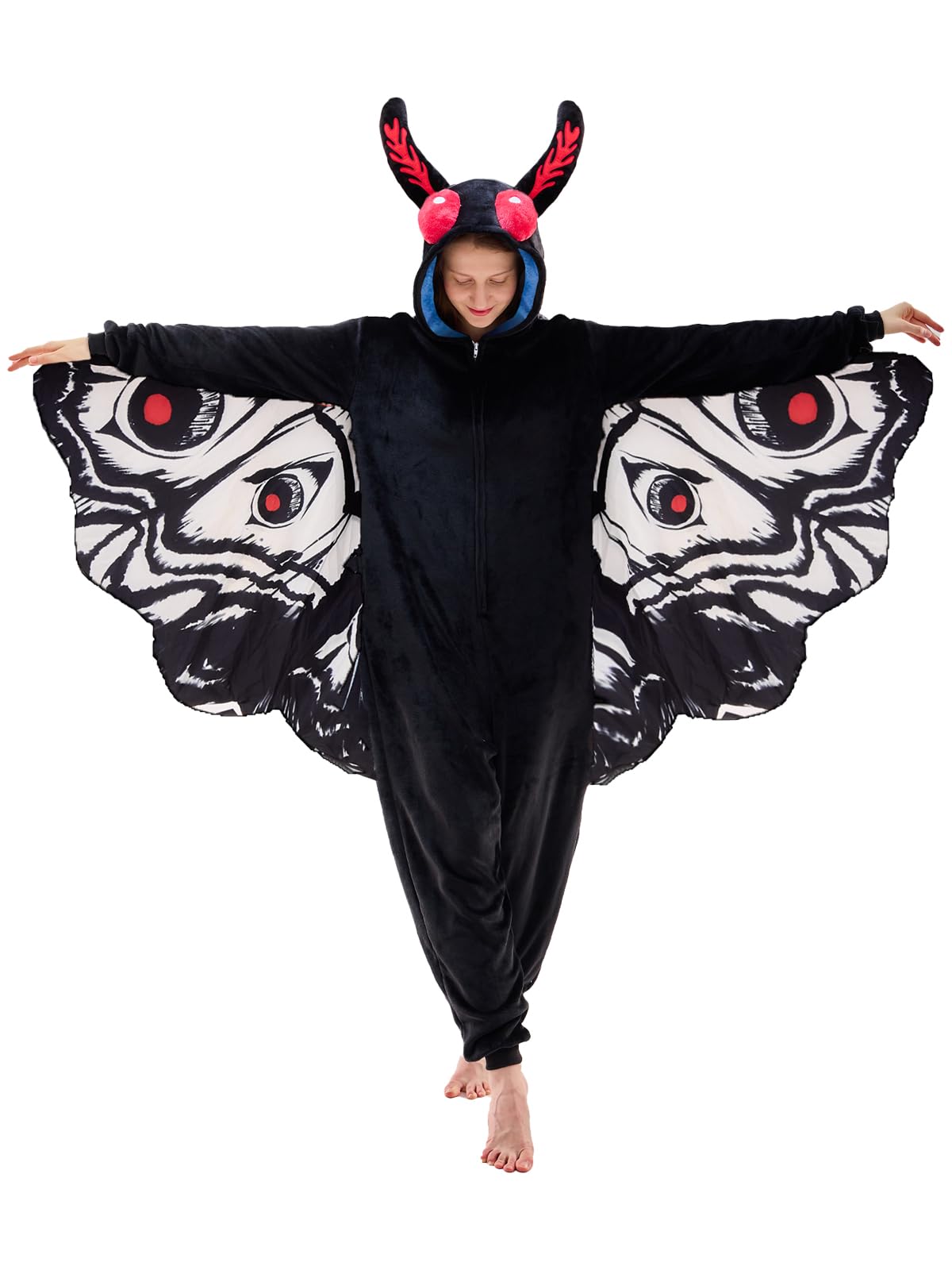 JUOLOET Unisex Adult Onesie Pajamas Animal One Piece Snug Fit Halloween Costume Cosplay for Women Men