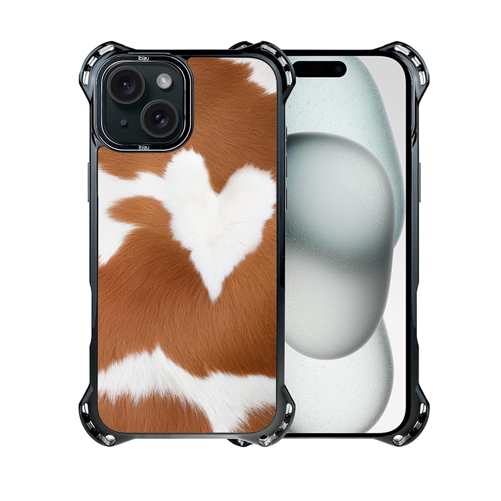 Etui do iPhone 15 IBIZU DropGuard Ultra kompatybilne z MagSafe, Zew Natury, Alpejska krowa