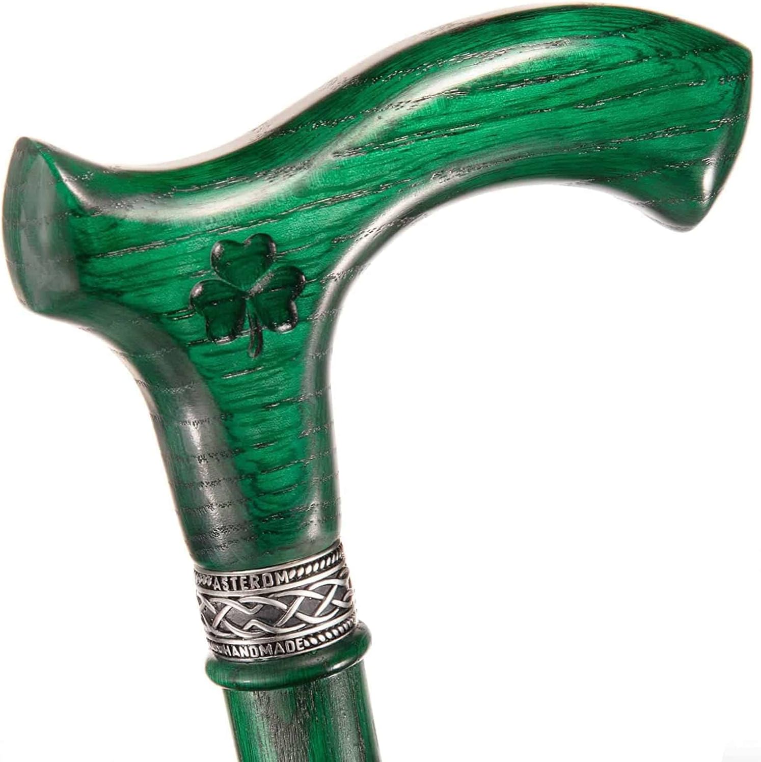 Handmade Irish Walking Cane for Men Shamrock Custom