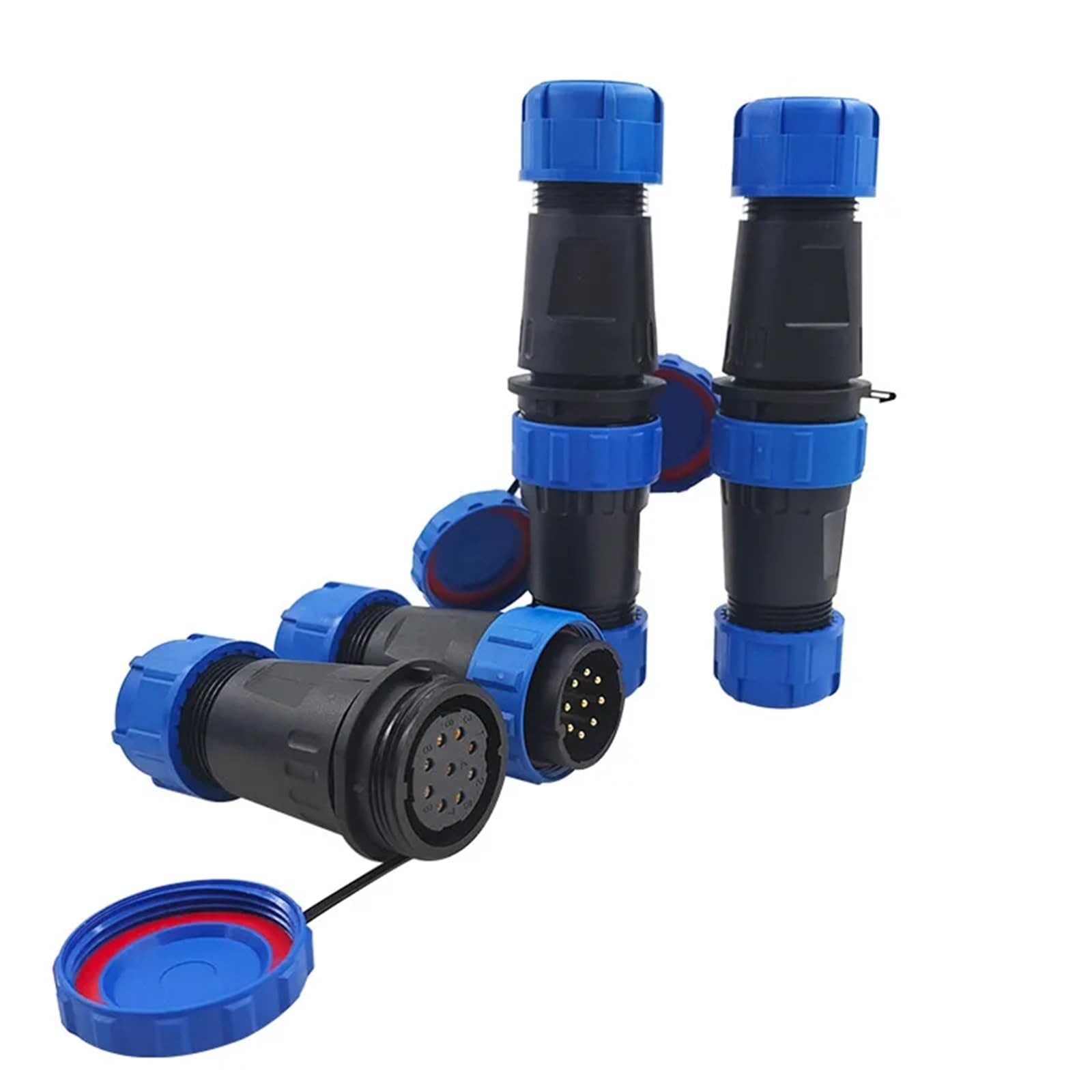 Conector de acoplamiento SP28 el&eacute;ctrico de 3 pines con terminal de soldadura para cables 8