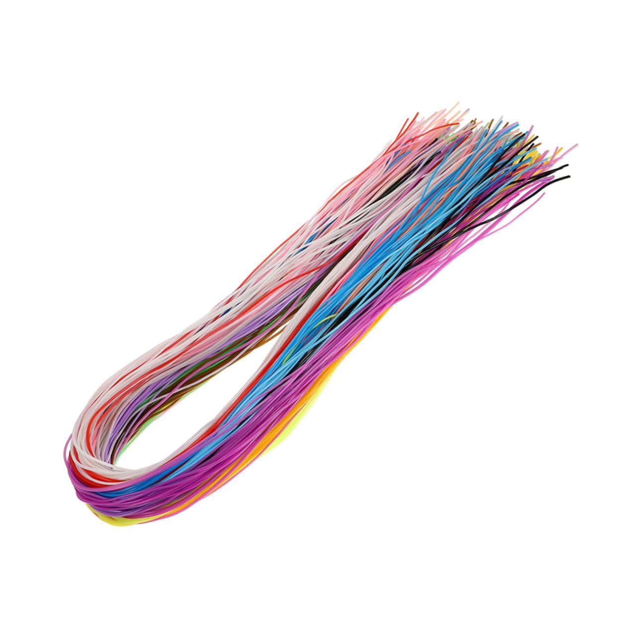 Cordon plastique DIY Angoily de 600 pièces multicolores pour la création de bracelets