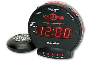 Sonic Bomb Dual Extra Loud Alarm Clock for Hearing Impaired