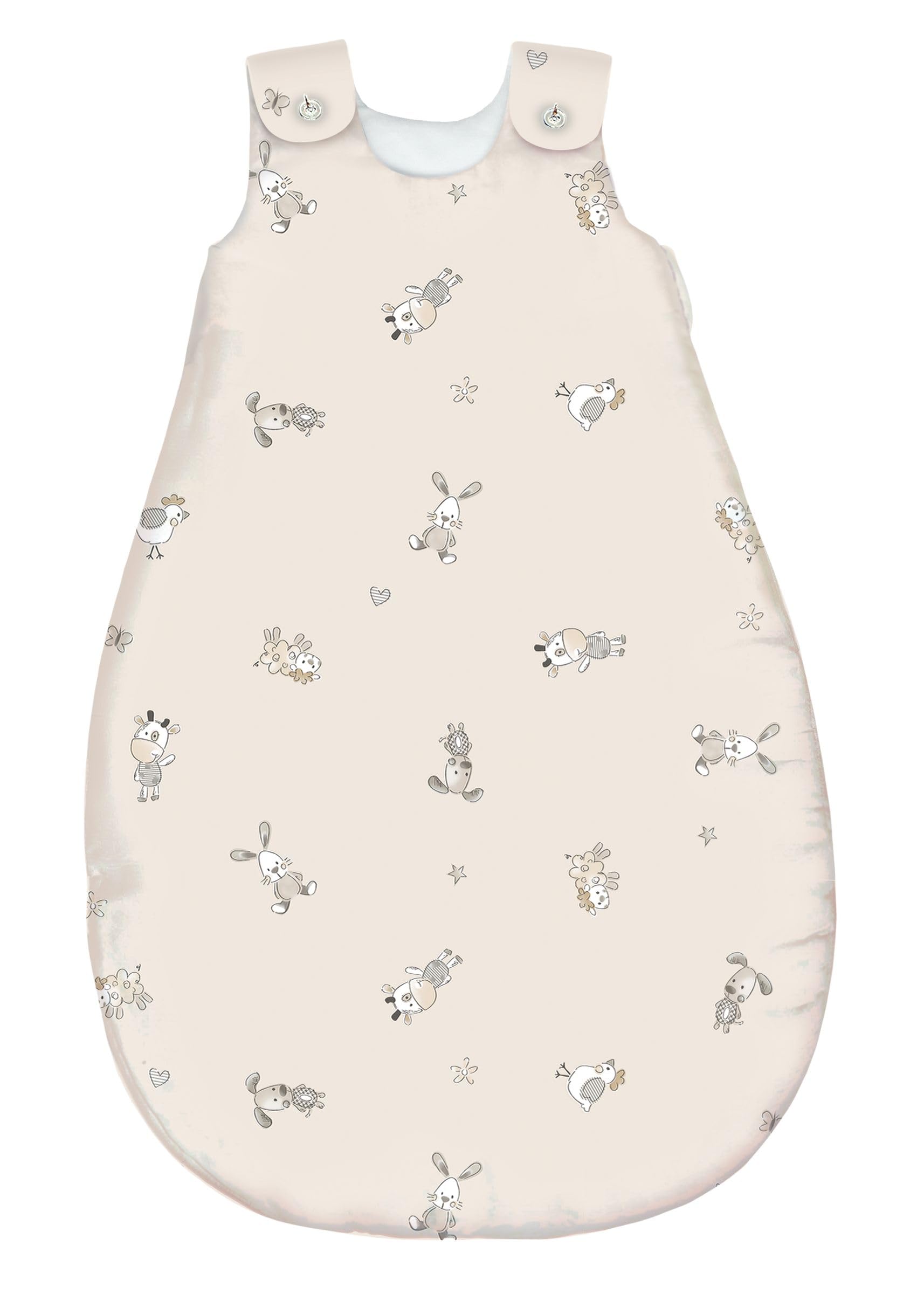 Tencel® Baby Schlafsack 3 TOG | ärmelloser Ganzjahresschlafsack | Kinderschlafsack hautfreundlich, atmungsaktiv, feuchtigkeitsregulierend | OEKO-TEX® zertifiziert | mitwachsend | 60 °C waschbar