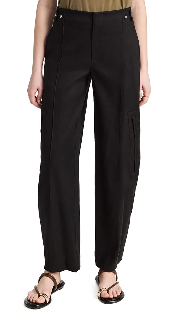 Vince Womens High Waist Tailored Utility Trouser Pants, Black, 6 US by Vince - Used condition - US$154.44