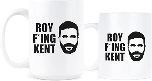 Miniatura 2 de LIBBY'S BENCHMARK27 DESIGNS Roy Kent Taza de café moderna de porcelana de 11 onzas