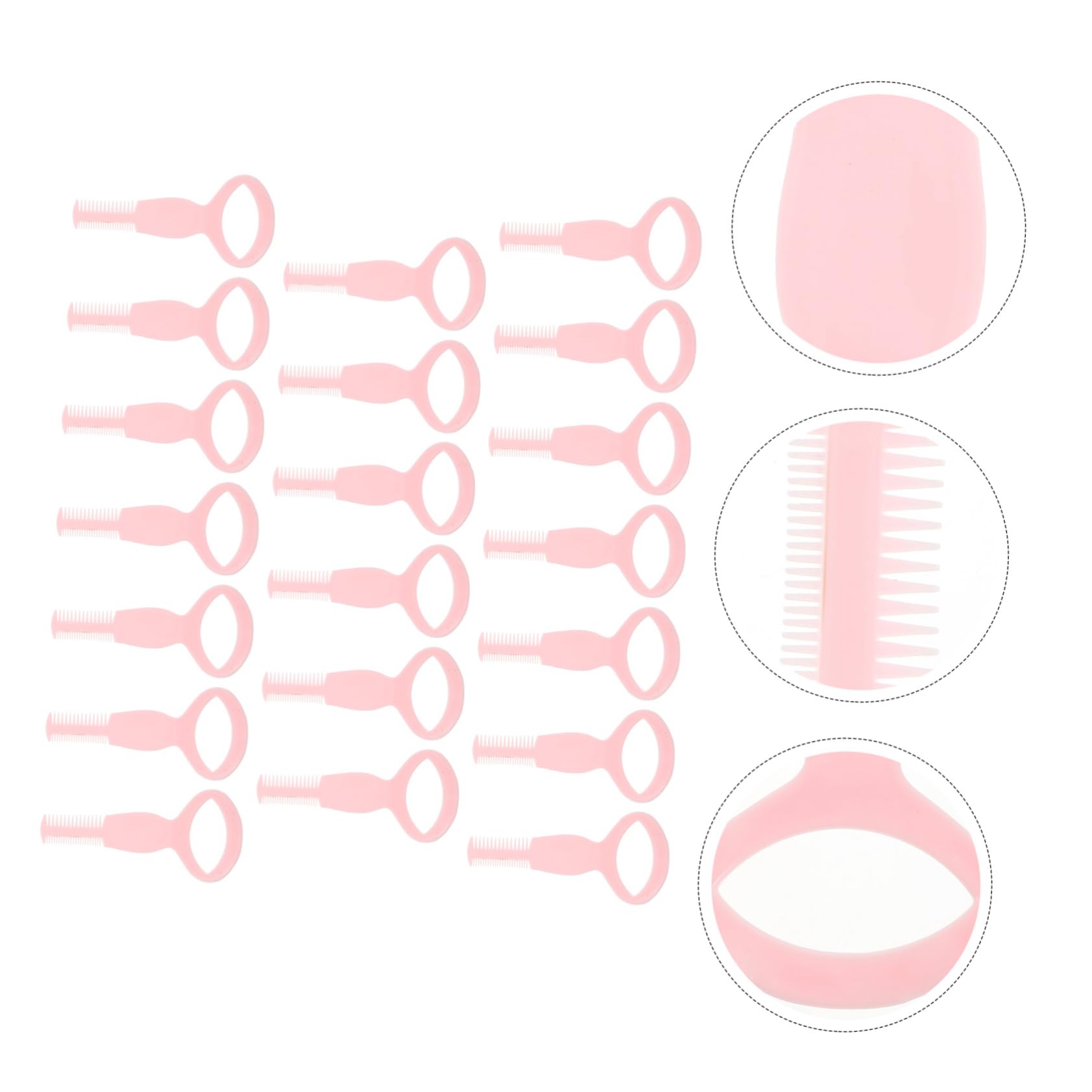 IWOWHERO Pcs Makeup Mascara Guard Applicator Tools in Mascara Shield Brush Pp Material Safe Easy to Clean for Lash Perm Random