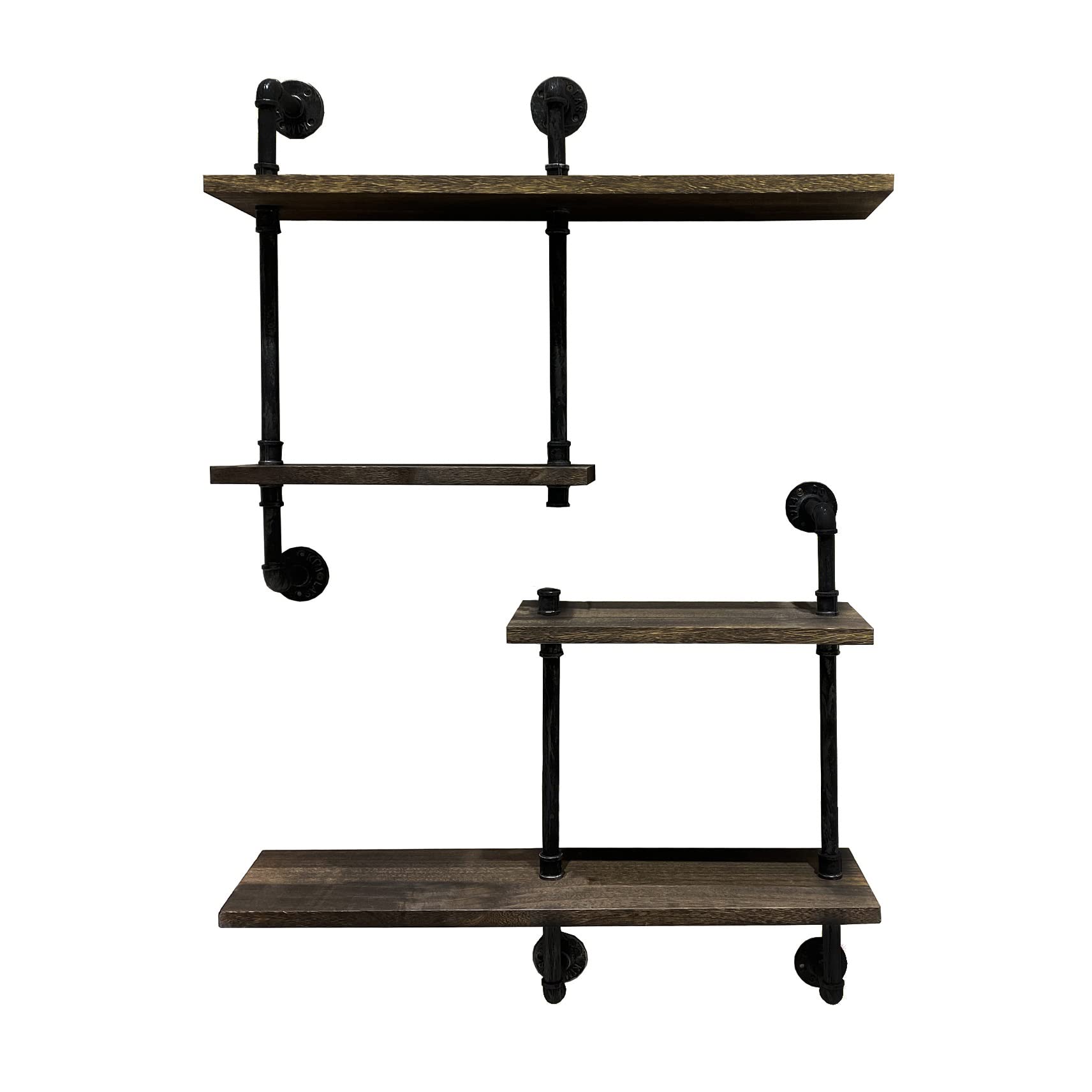 Buy Industrial Pipe Shelf Wall ed, Rustic Floating Shelves Wall Shelf