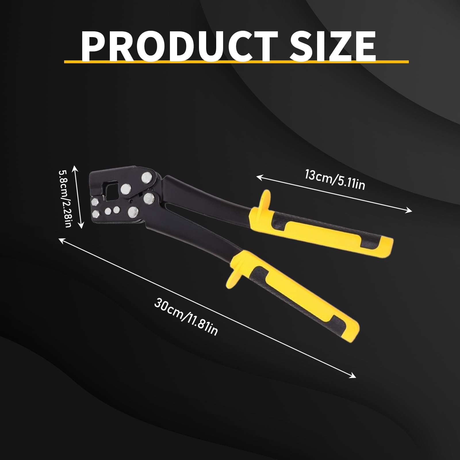 Steel Stud Crimper, Hand Keel Metal Punch Lock Drywall Hand Tool, High Strength Effort Light Steel Keel Fixed Punching Pliers - Image 2