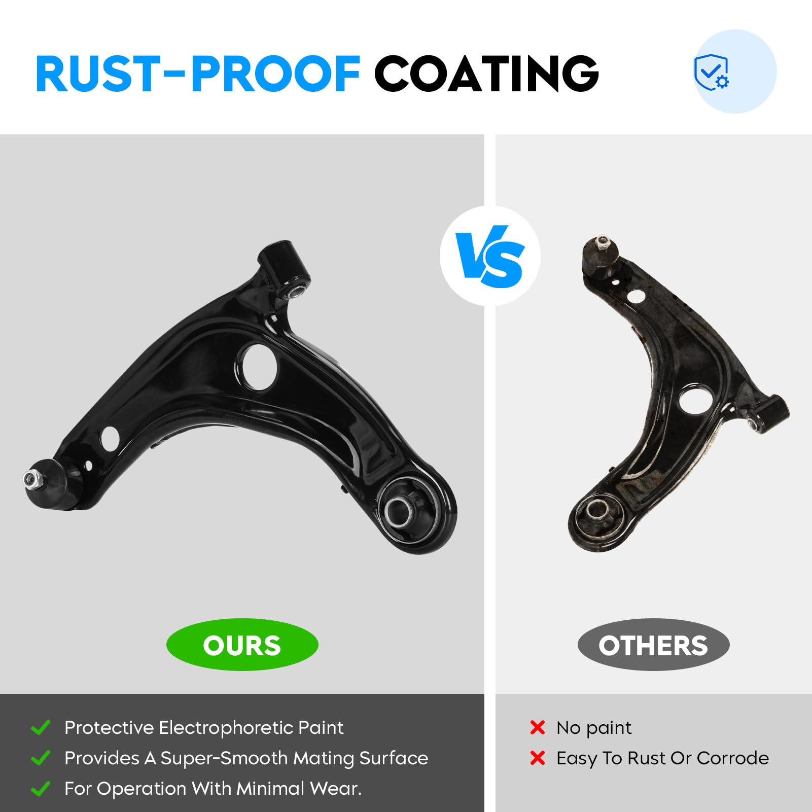Front Lower Left Control Arm With Ball Joint For Scion XD, Toyota Prius C, Yaris | 10-Year Warranty 5 thumbnail image