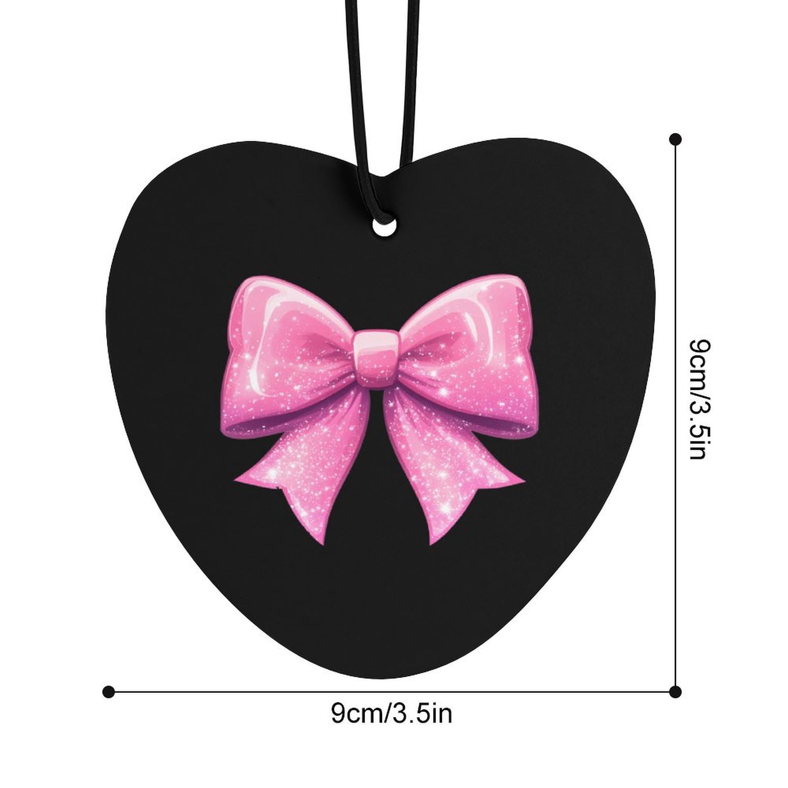 Bowknot Car Air Freshener Hanging Aromatherapy Tablets for Car Accessories Love form