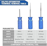 Vista 2 de iCrimp - Herramienta extractora, herramientas de extracción para paquete meteorológico y conectores Metri-Pack, paquete de 3