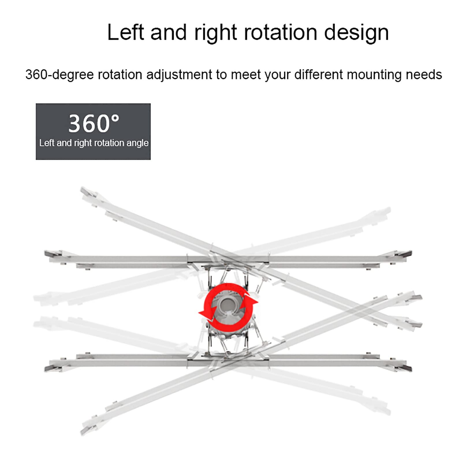 Soporte de techo para TV, soporte de diseño inclinable y giratorio para televisores dobles de espalda a espalda, compatible con pantallas planas de 32 a 75 pulgadas, se adapta a techos planos