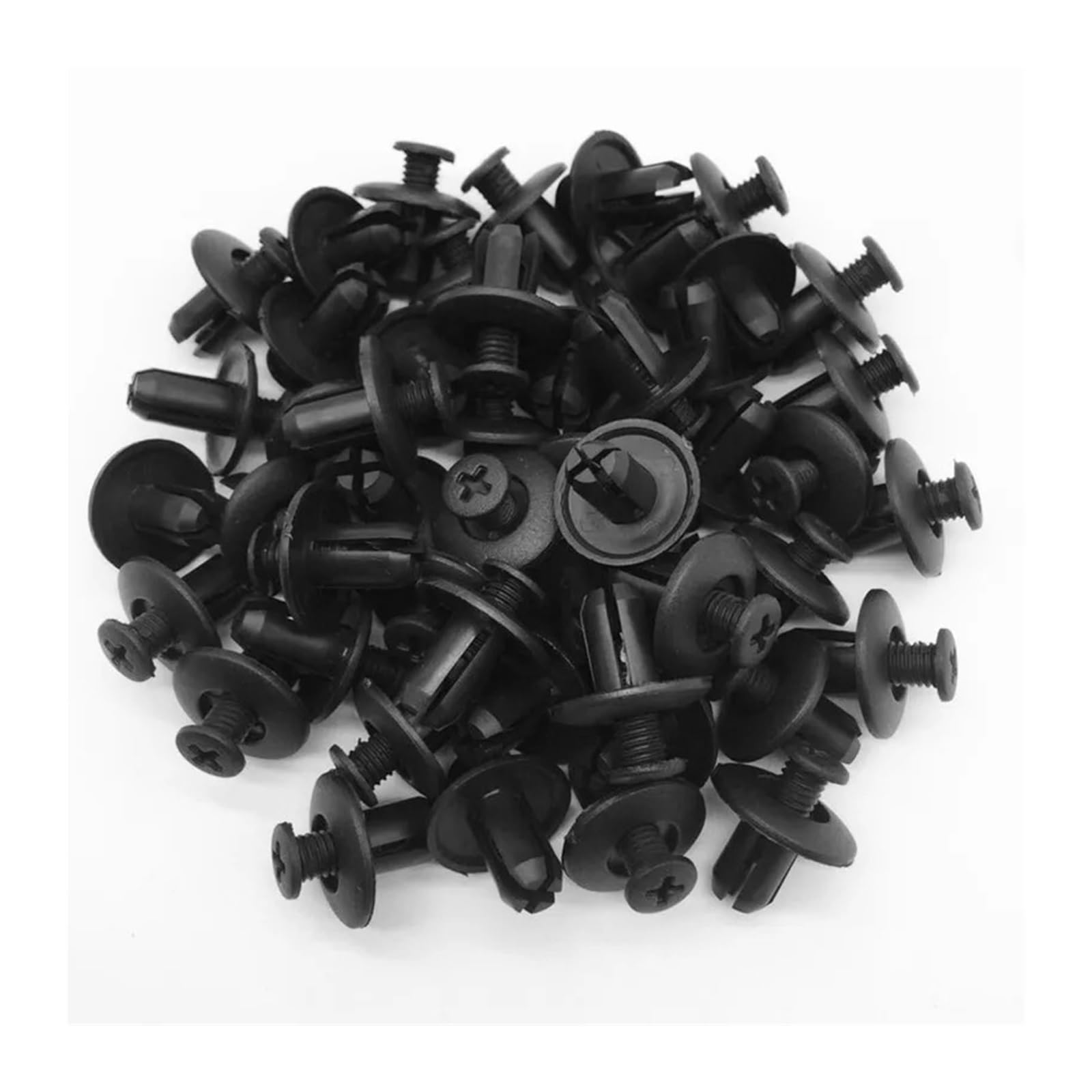 KXFVYNE 60Pcs Car Snap Fastener Clip Plastic Screw Rivet Clamp Holder Button Buckle Compatible TJ III II IV JK(60pcs A11 Lengthen)