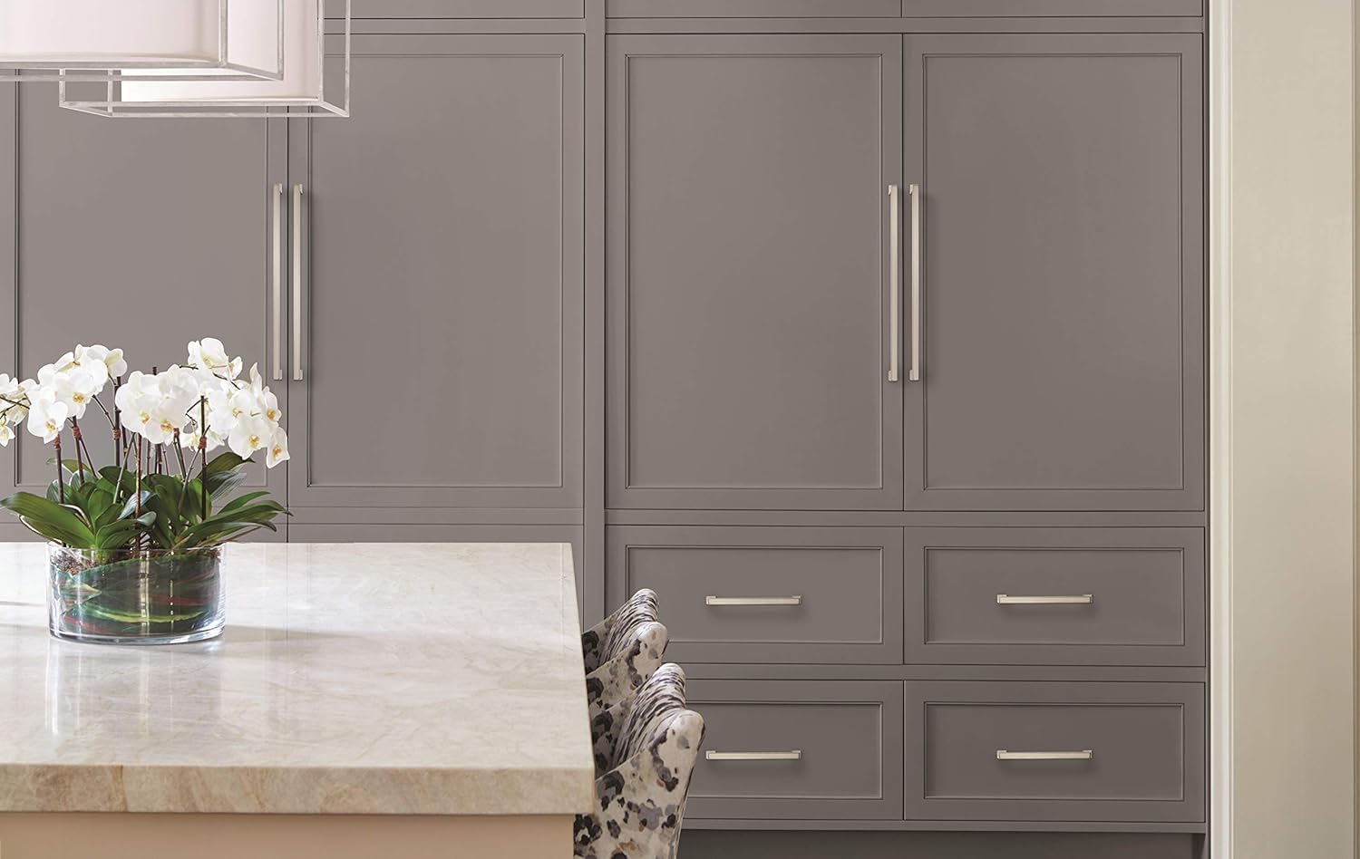 Amerock | Appliance Pull | Satin Nickel | 18 inch (457 mm) Center to Center | Blackrock | 1 Pack | Drawer Pull | Drawer Handle | Cabinet Hardware