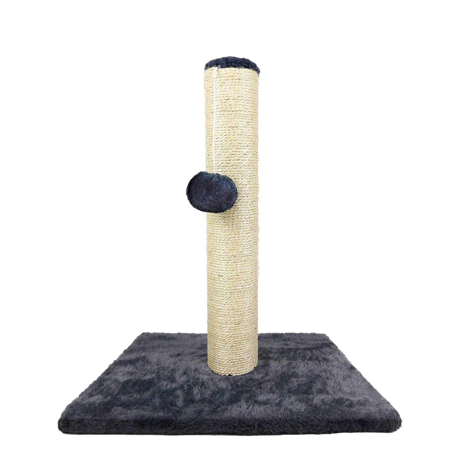 Scratching Posts for Indoor Cats, 40 cm Tall Cat Scratcher for Medium and Large Cats, Furniture Scratching Deterrent Sisal Scratch Pole, Sisal Claw Scratcher Tower, 35x35x40cm, Dark Grey