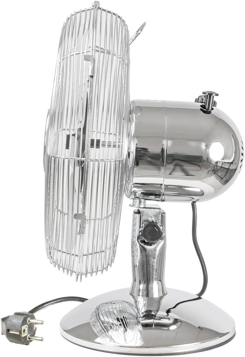 Wintem - Ventilatore Vortex 40W da Tavolo e da Terra con Pale in Acciaio, Oscillante e Silenzioso, Ideale per Casa e Ufficio, Rinfrescamento Potente e Compatto con 3 Velocità