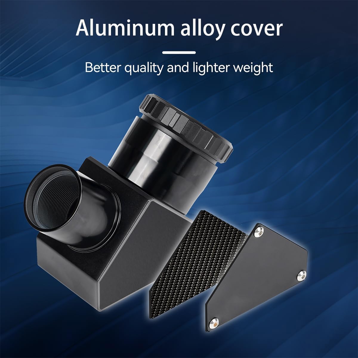 SVBONY SV223 1.25 Inch 90 Degree Dielectric Mirror, 99% Reflective Dielectric Coating Star Diagonal, Clicklock Locking Mechanism, Diagonal Adapter with Brass Compression Ring