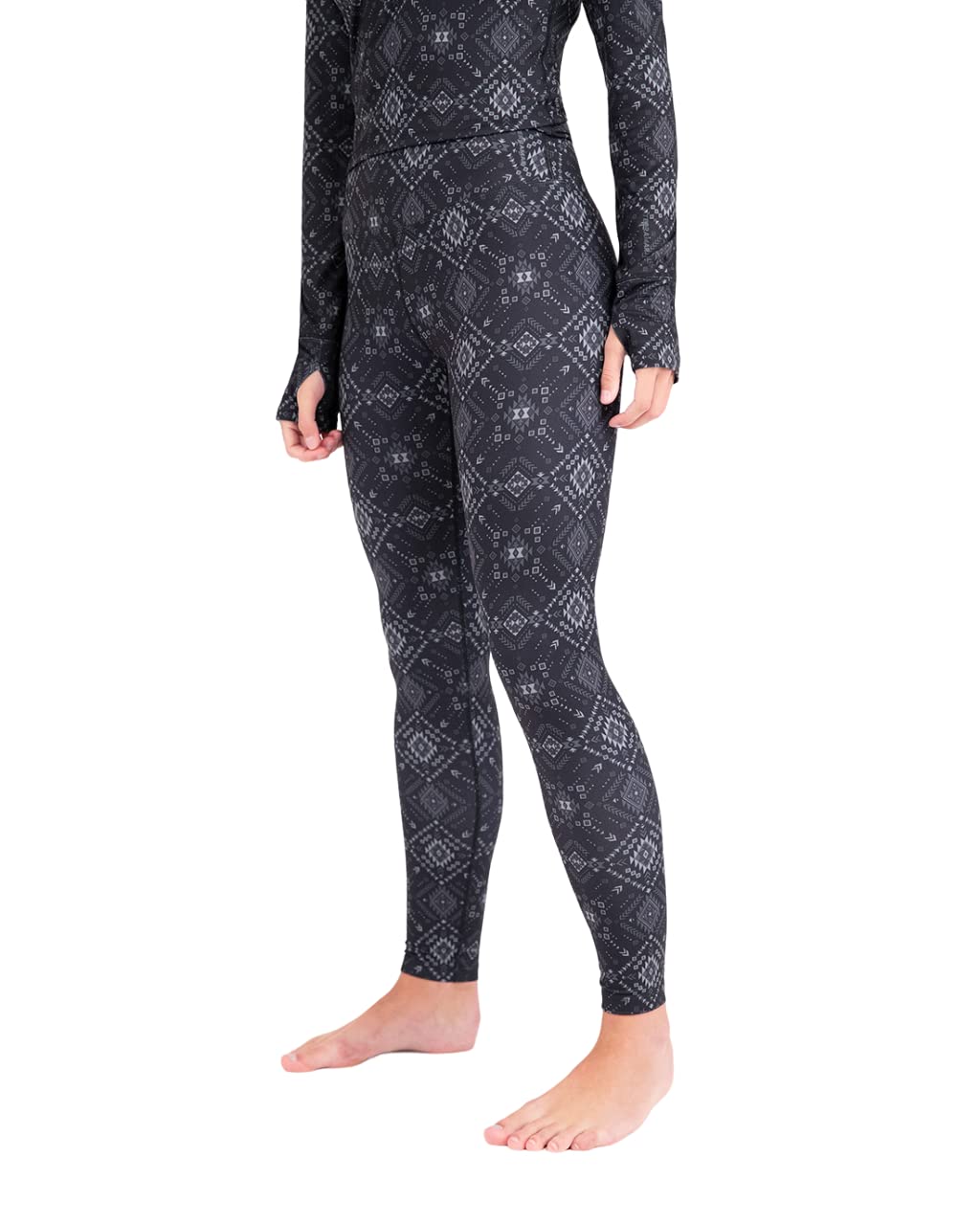 Terramar Women's Cloud Nine 4-way Stretch Brushed Tight
