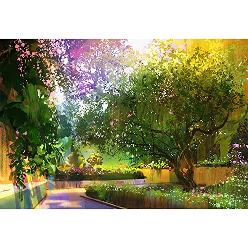 MISITU ジグソーパズル マイクロピース 1000ピース パズル 風景 絵画 木 植物 プレゼント 誕生日 クリスマス おしゃれ インテリア 木々の館 (26 x 38 cm)