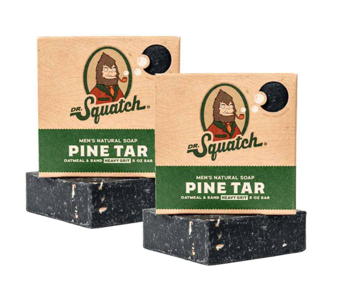 Dr. Squatch - Natural Bar Soap Pine Tar - 5 oz.(Pack of 2)