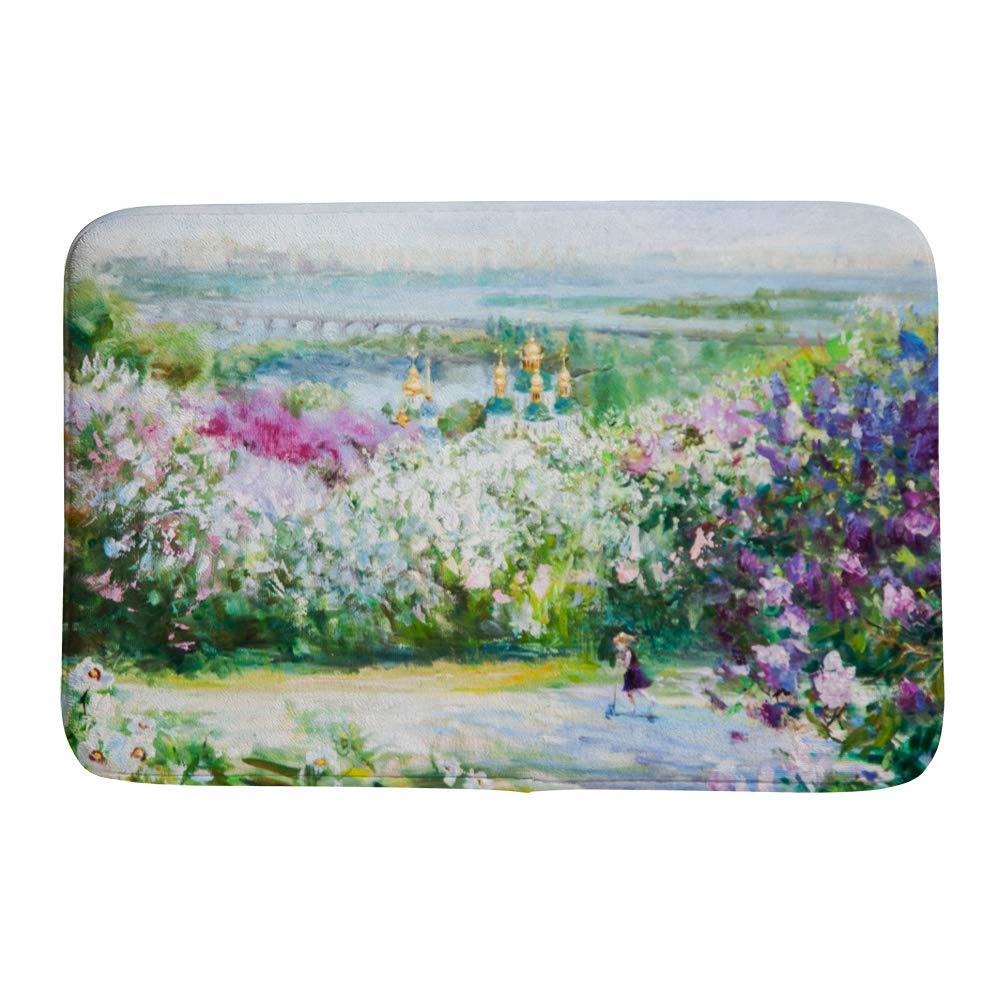 Tapis de bain peinture à l'huile pour décorer votre douche
