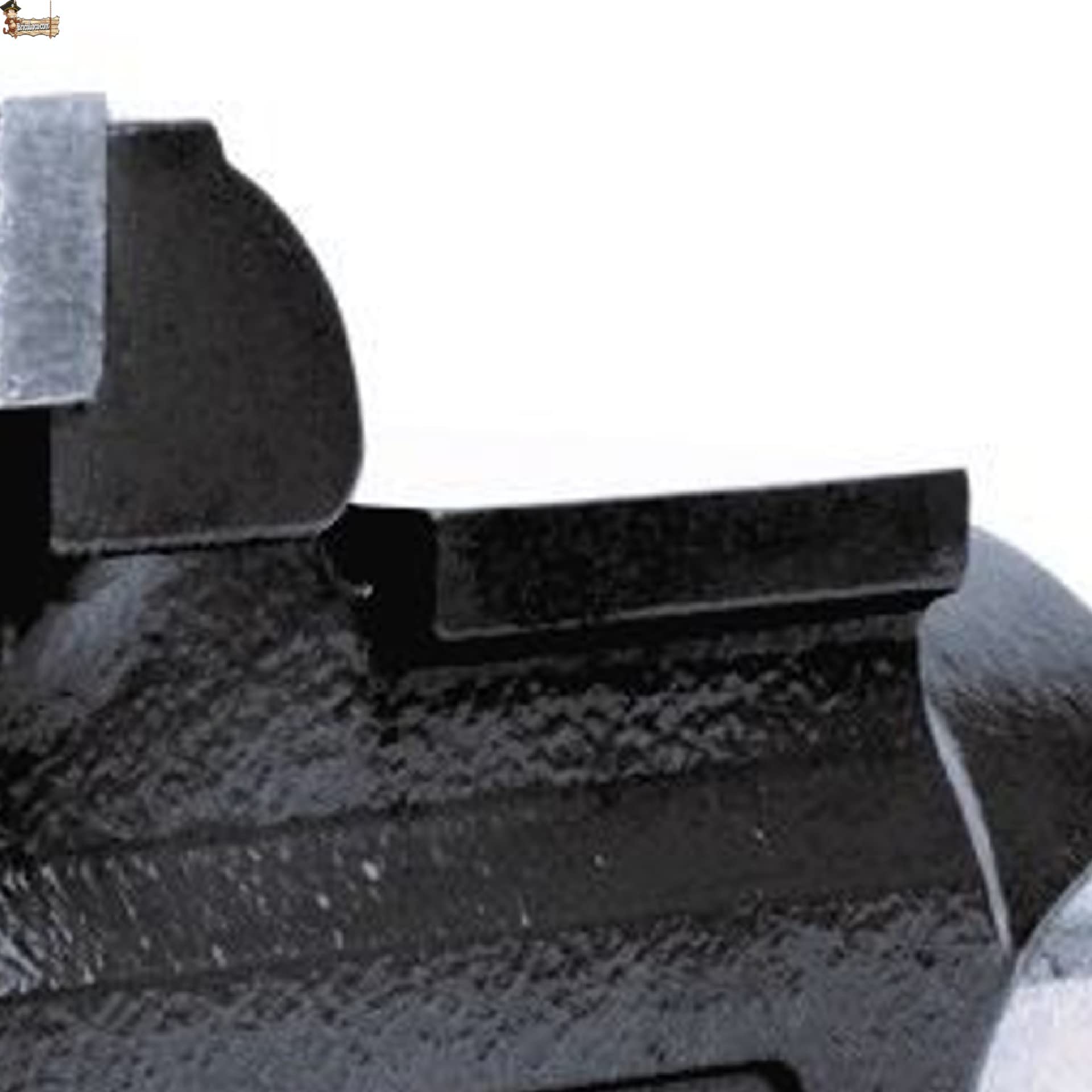 BricoLoco.com Tornillo de banco de trabajo para mesa. Torno ajustable 100mm. acero fundido. Mordazas endurecidas reemplazables. Con yunque. Base giratoria 360º. Herrero, mecánico, madera. (100 mm.)