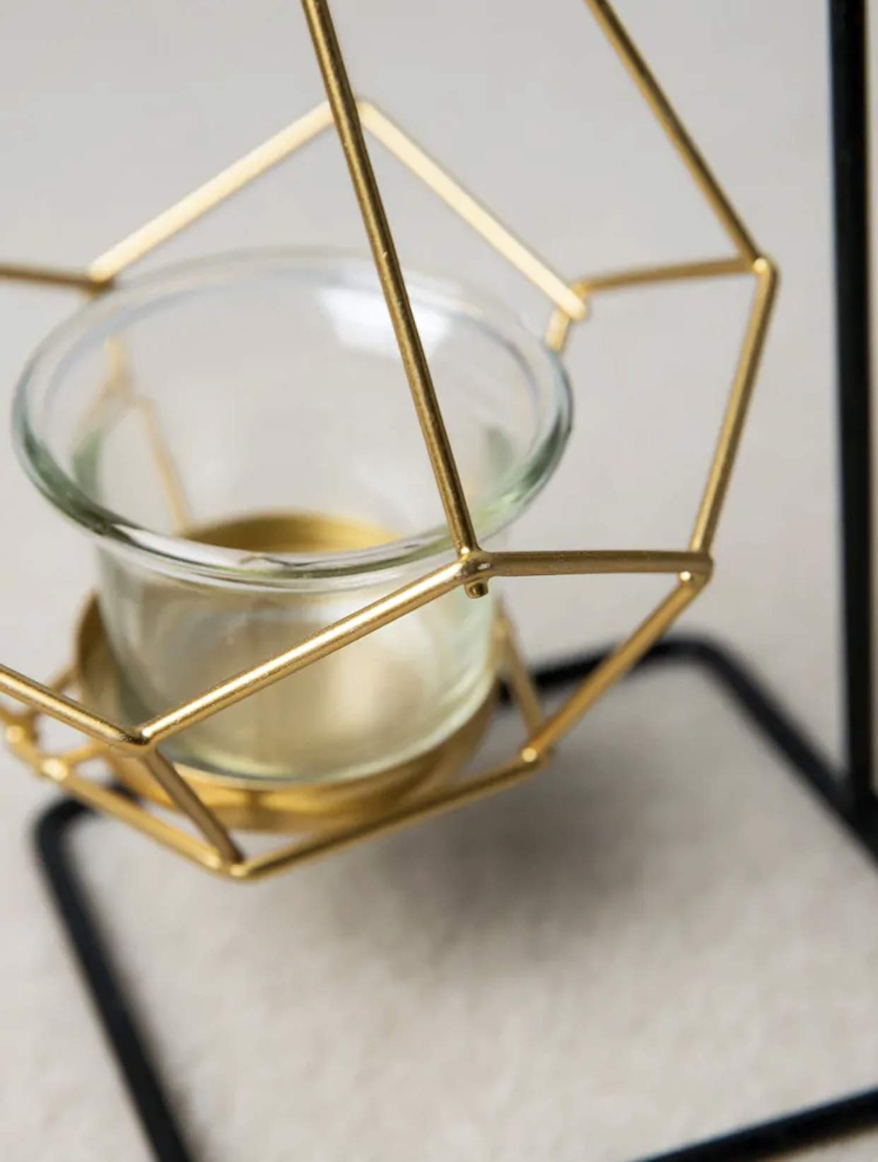 Pikify Steel Hanging Geometric Candle Holder ,Geometric-1Pc,Geometric-1Pc 2